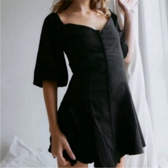 Zara Corset Black Mini Dress - Picture 1 of 9